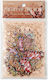 Decorative Retro Red Butterfly Stickers Set 20 Pieces