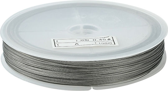 Tiger Tail Metall Silber 0,45mm Rolle 50 Meter