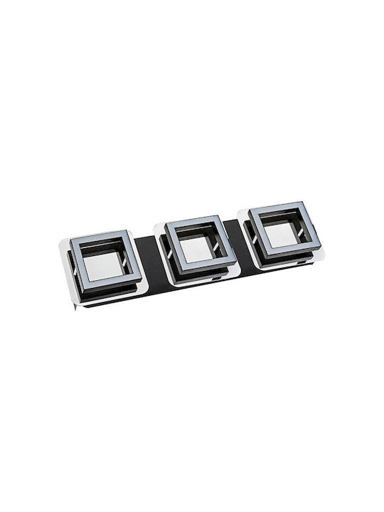 Horoz Electric Πλαφονιέρα Οροφής Ασημί με Ενσωματωμένο LED