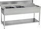 Niki Inox Spălătorie Scullery Sink Chiuvetă Deschisă Dublu LB0S.P8120.25 40x50x30cm
