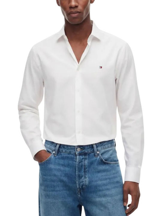 Tommy Hilfiger Cămașă cu mânecă lungă Alb