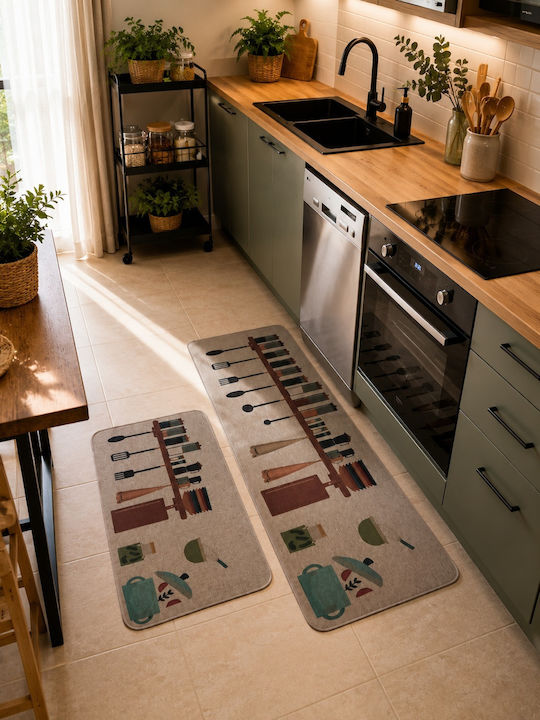 Kitchen Runner Mat with Non-Slip Backing Non-Slip 60x150cm