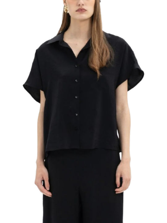 Short Sleeve Women's Shirt Black