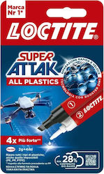 Loctite Υγρή Κόλλα Στιγμής Super Attak All Plastics 4ml