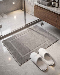 Olia Home Ξενοδοχειακό Πατάκι Μπάνιου Γκρι 50x80εκ.