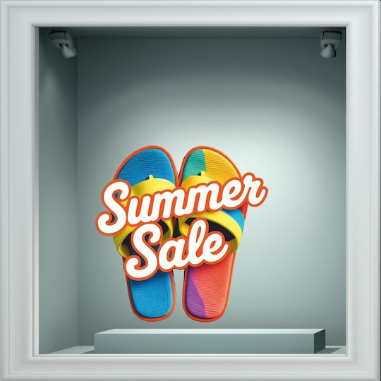 Αυτοκόλλητο Εκπτώσεων - Summer Sale 131 - 50cm X 50cm