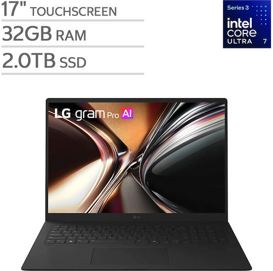 LG Gram Pro 17 Ultra 17" IPS QHD+ Touchscreen (Ultra 7-355/32GB/2.0TB SSD/W11 Home) (US Keyboard)