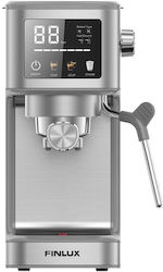 Finlux Espressor 1500W Presiune 20bar Gri FEM-1644CS Finlux Espressor 1500W Presiune 20bar Gri FEM-1644CS