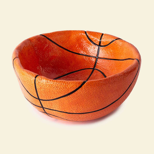 Donkey Διακοσμητικό Μπωλ Κεραμικό Πορτοκαλί 27x27x13cm