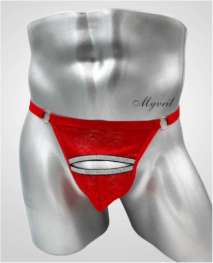 APH Herren Sexy String Rot