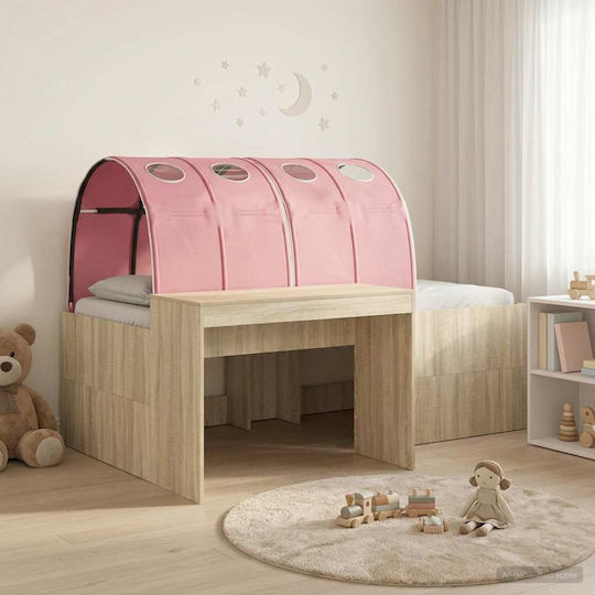 Kids Bed Single with Storage Space Pink for Mattress 75x200cm