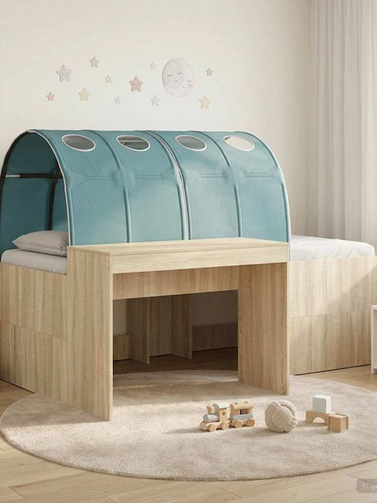 Kids Bed Single with Desk Light Blue