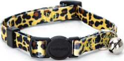Nobleza Katzenhalsband Leopardenmuster Schnalle 1,0x20-30cm