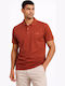 Polo Kurzarm Braun Bluse