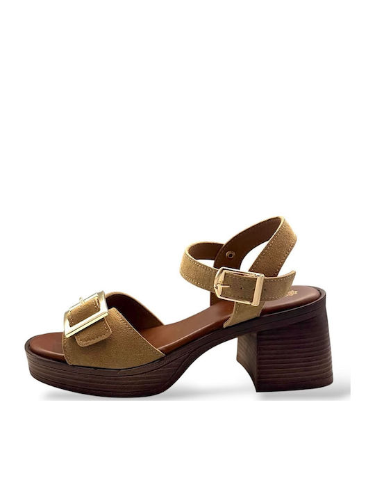 Stathatos Shoes Damen Sandalen Beige