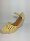 Platforme Dama Tip Espadrile Galbene PY.T1