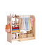 Vevor Kids Multi Hook Wooden Beige with Shelf
