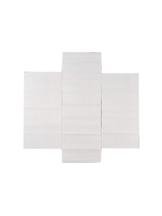 Pierre Cardin Σετ Μοντέρνα Χαλιά Κρεβατοκάμαρας White 23601322 3τμχ