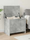 vidaXL Decorative Wooden Trunk Grey 60x40x50cm