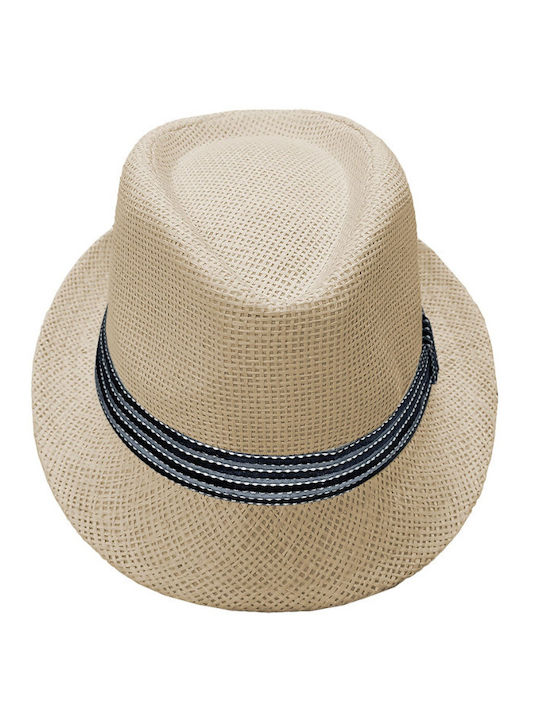 Summertiempo Fedora bărbătesc împletit Bej