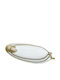 Set of 3 Decorative Plastic Gold Platters