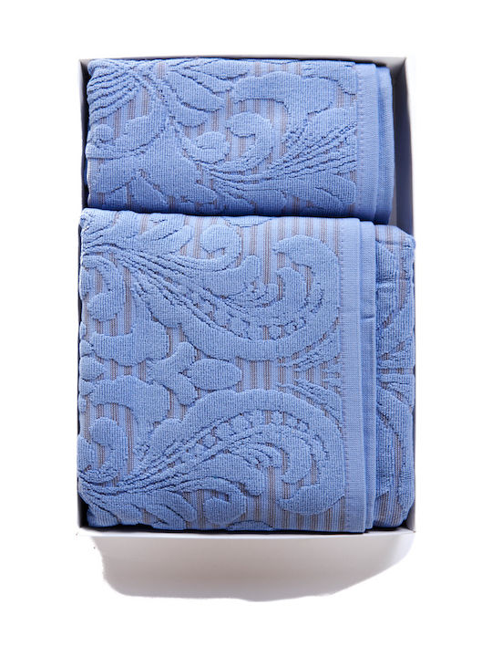 Comfort Set of Bath Towels 2 Pcs Navy