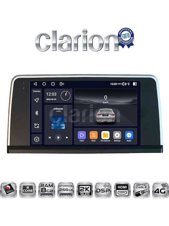 Clarion Gl75350 OEM Multimedia Car Screen BMW Series 3 2010 > F30 F31 F34 F35 F80 BMW Series 4 2013 > F32 F33 F36 F83 NBT System CarPlay Android Auto BT GPS WiFi GPRS