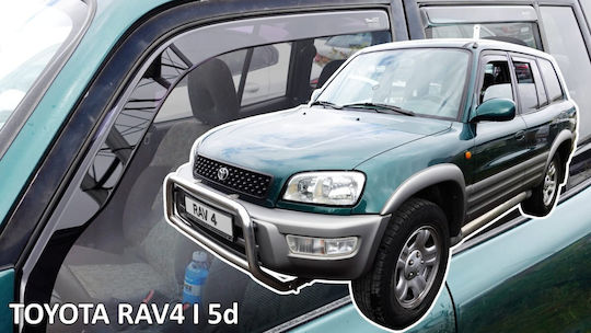 Heko Window Wind Deflectors Toyota Rav4 Xa10 I 1994 > 2000 5 Door Acrylic Tinted 4 Pcs Wind Set29694 Wind Set29694