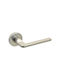 Convex Front Door Lever with Rosette 2325 Pair with Mouthpiece Matt Nickel
