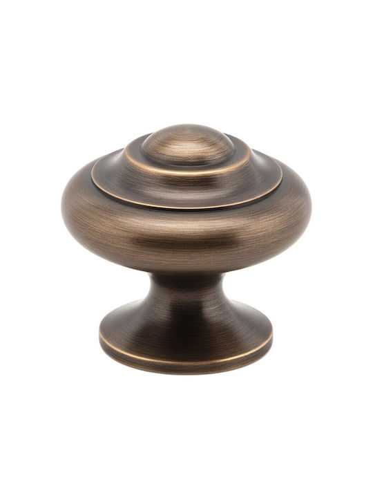 Convex 395 Matte Antique Furniture Knob Made of Matte Antique Metal Φ14mm 395-27S73S73