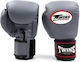 Twins Special Boxing Gloves from Synthetic Leather for Competition Grey