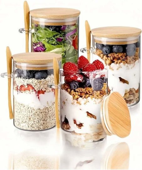 SteweHome Jar for General Use / Coffee with Airtight Lid Glass Orange 450ml