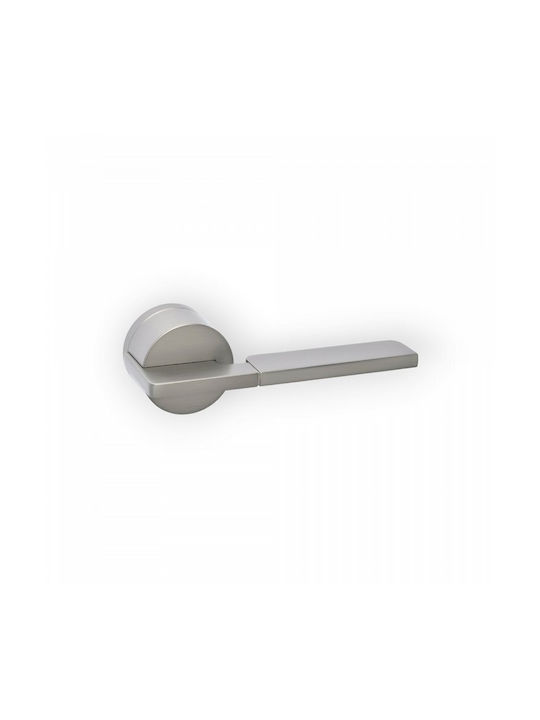 Best Design Buton Ușa din Față cu Rosette 625 Pereche Nichel Mat