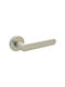 Convex Front Door Lever With Rosette 1905 Pair With Mouthpiece Matt Nickel