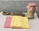 Stewehome Set Of Fabric Jar Lid Covers Checked Pattern Cord Beads Yellow