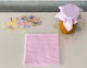 Stewehome Set Of Pink Fabric Jar Lid Covers Multicolored Elastic Tie Pink