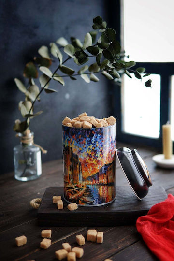 SteweHome Metallic White Spice Jar