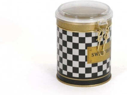 SteweHome Metallic White Spice Jars 6 Pieces