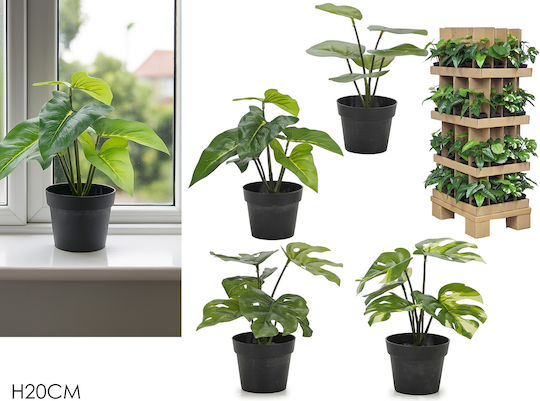 Potted Vase Synthetic Plant 20cm 665099