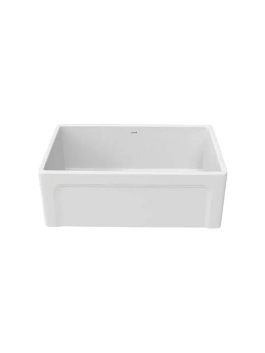 Creavit Eingebauter Küchenspüle Porzellan M76xP46cm Weiße