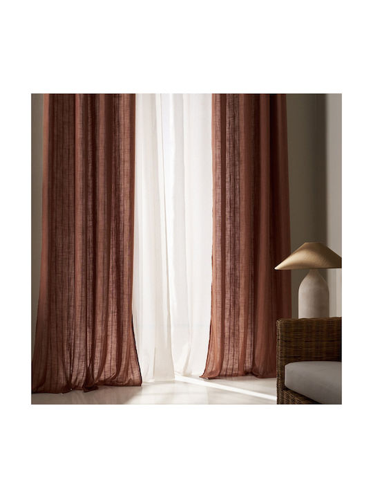 Gofis Home Vorhang mit Bleistiftfalten Rust Rust 705x295cm