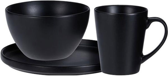 Excellent Houseware Κούπα Κεραμική Μαύρη 375ml 6τμχ Excellent Houseware Κούπα Κεραμική Μαύρη 375ml 6τμχ