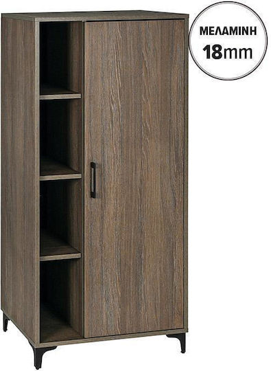 Boden Vitrine aus Metall mit Verglasung Tobacco 68x40x152cm 863-226-197