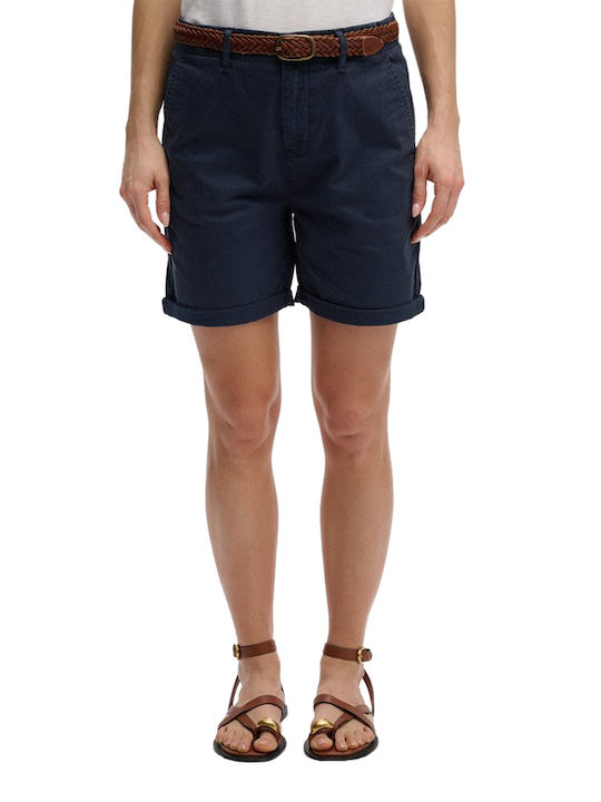 Superdry Chino Γυναικείο Σορτς Μπλε