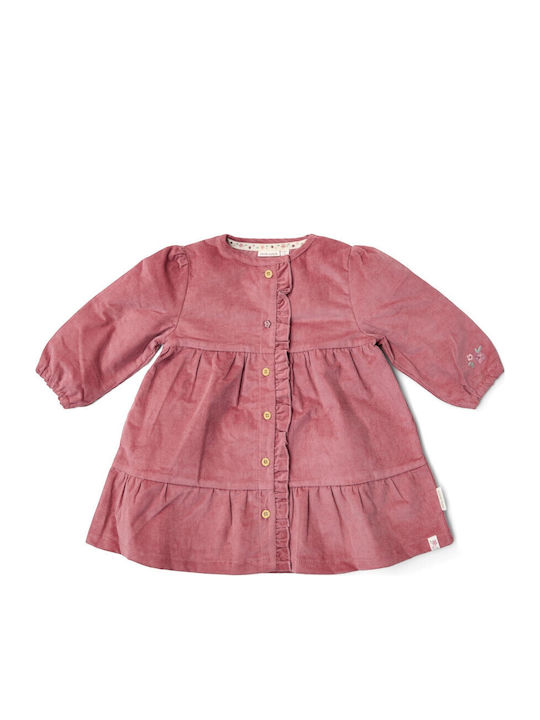 Girls Dress Long Sleeve Pink