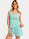 Cherry Summer Women's Pyjamas Set Menta