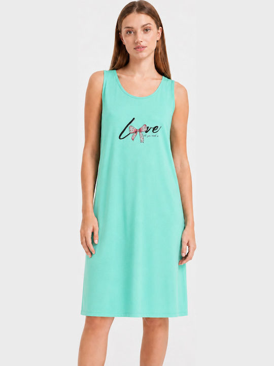 Cherry Summer Women's Nightgown Menta