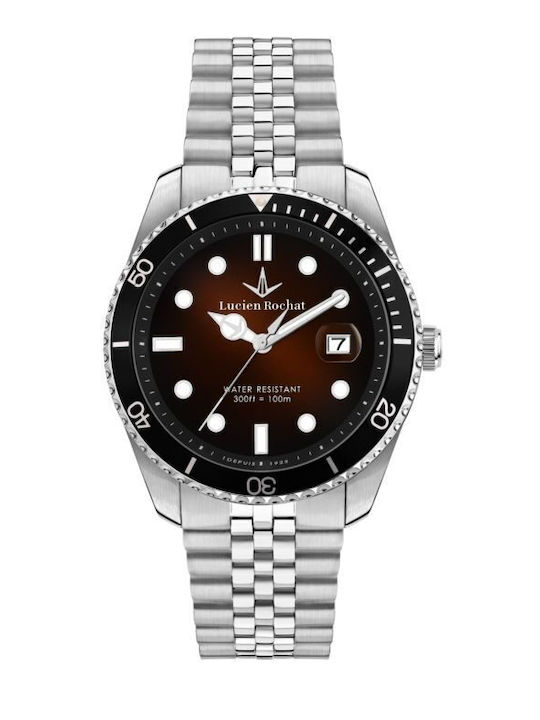 Men's Watch 43mm Battery with Silver Stainless Steel Bracelet