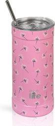 Ecolife Θερμός 500ml Pink Dandelion Ecolife Θερμός 500ml Pink Dandelion