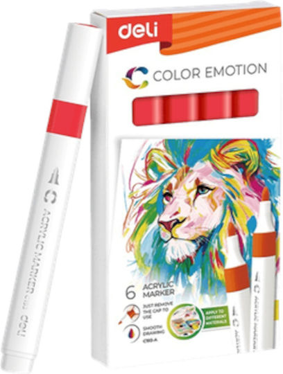 Deli Acrylic Marker Red